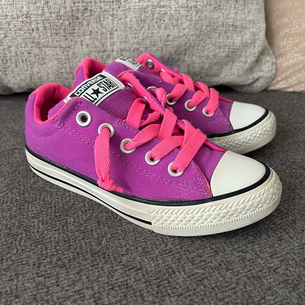 Converse Purple and Pink Sneakers Vibrant Casual Style